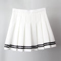 Women's Striped Pleated Mini Skirt – Gothic Y2K Streetwear A-Line Skirt