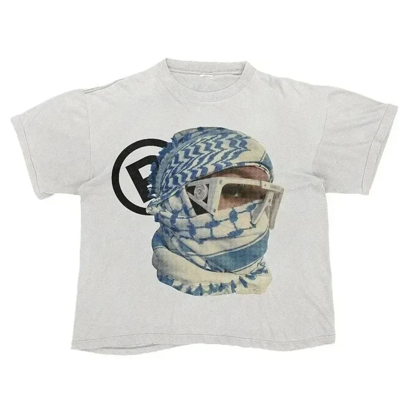 Vintage Oversized Graphic T-Shirt - Streetwear Hip Hop Tee