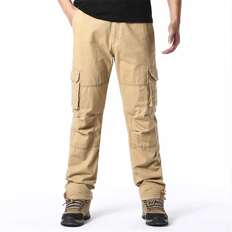 Baggy Tactical Cargo Pants – Multi-Pocket Streetwear