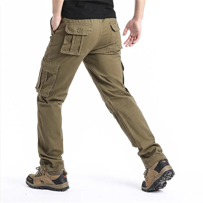 Baggy Tactical Cargo Pants – Multi-Pocket Streetwear