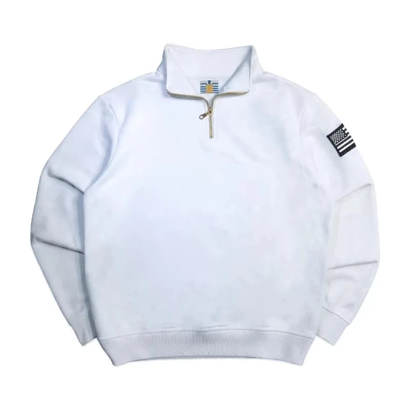 Old Money Quarter-Zip Pullover – Minimal Streetwear