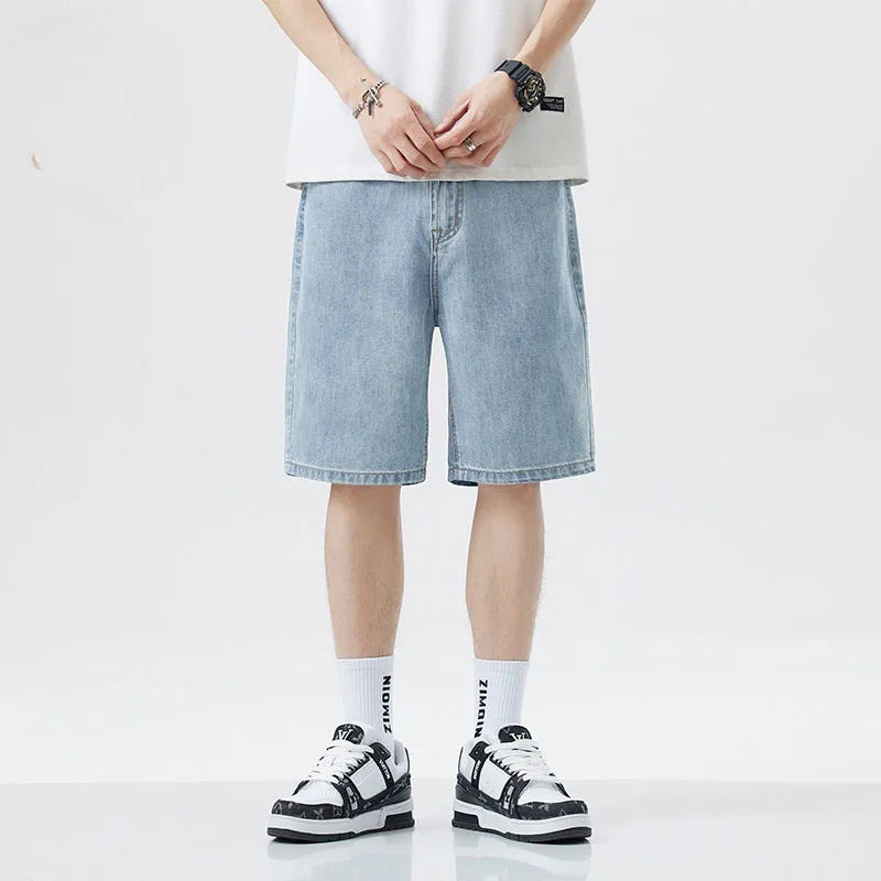 Y2K Baggy Denim Jorts - Wide Leg Jean Shorts