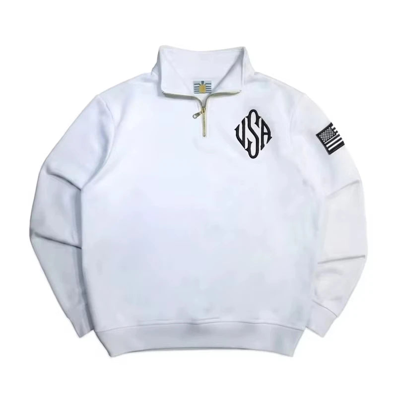 Old Money Quarter-Zip Pullover – Minimal Streetwear