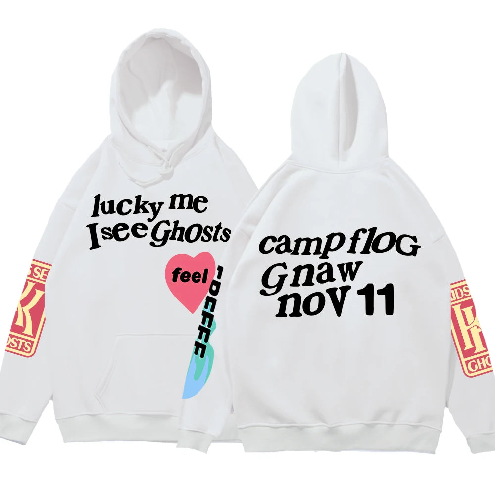 Graffiti Lucky Me Oversized Hoodie - Hip Hop Streetwear