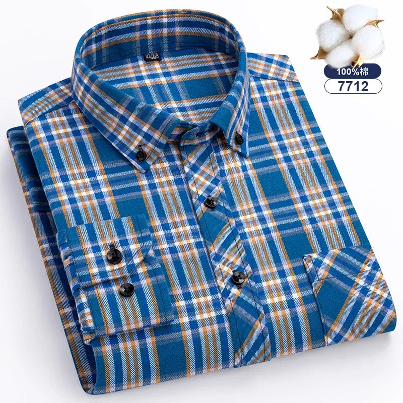 Thick Flannel Plaid Shirt – Oversized Streetwear