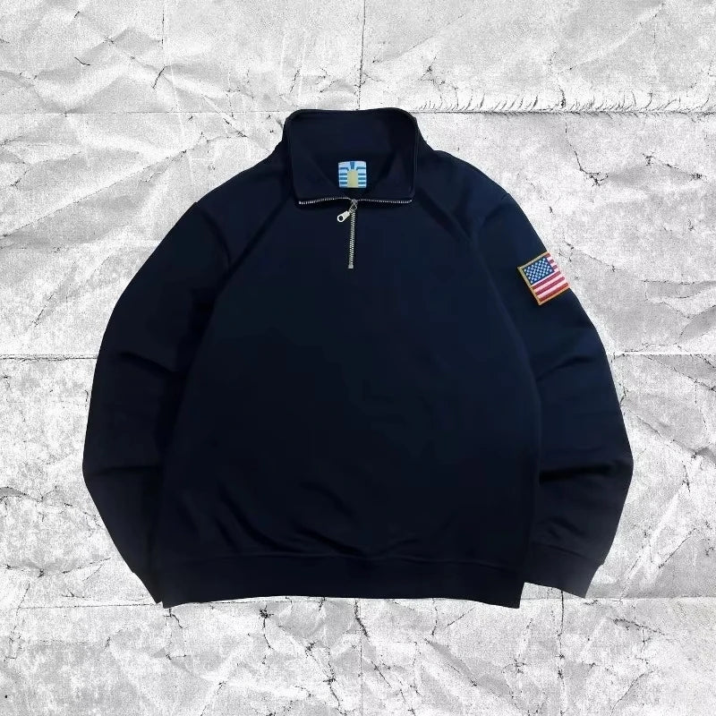 Old Money Quarter-Zip Pullover – Minimal Streetwear