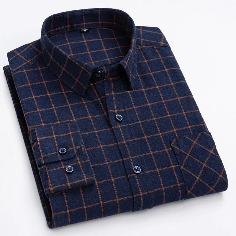 Thick Flannel Plaid Shirt – Oversized Streetwear