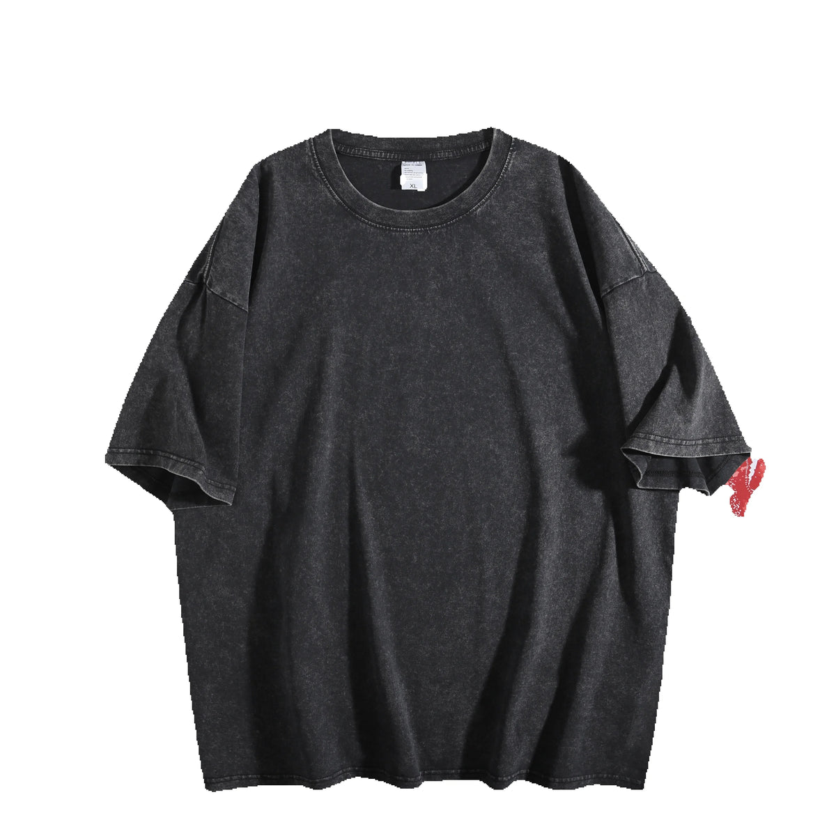 Gothic Wings Vintage Wash Oversized Tee – Streetwear