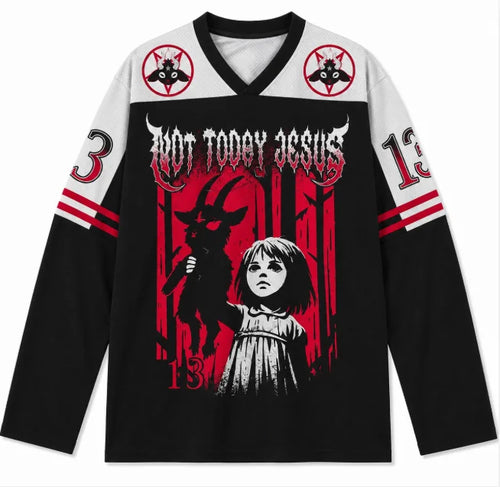 Gothic Heavy Metal Oversized Long Sleeve Tee