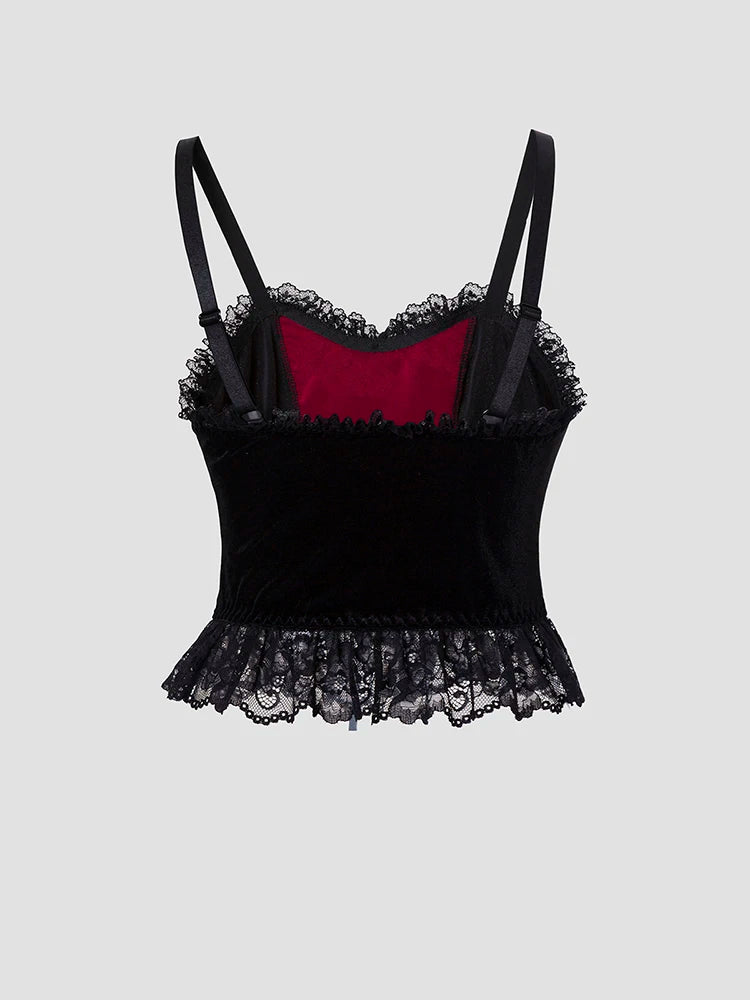 Women's Gothic Lace-Up Backless Corset Top – Y2K Streetwear