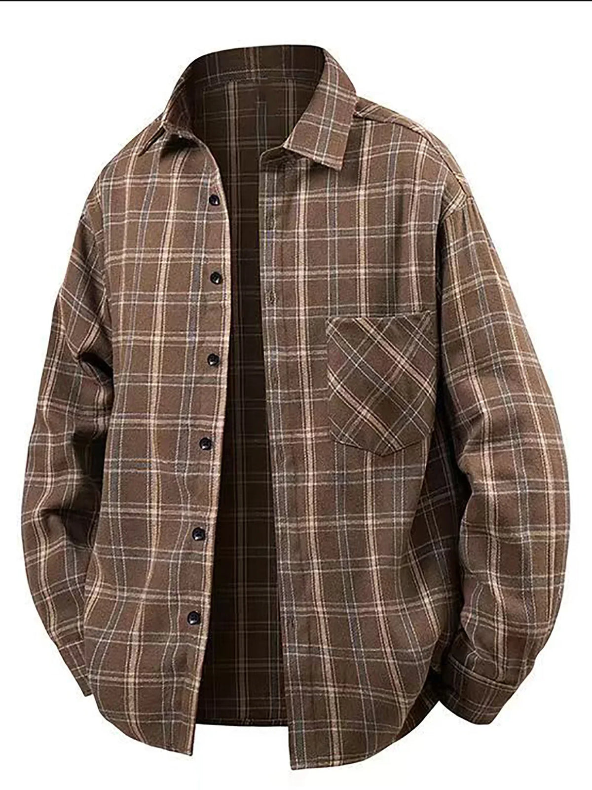 Plaid Flannel Shacket – Oversized Fall Overshirt