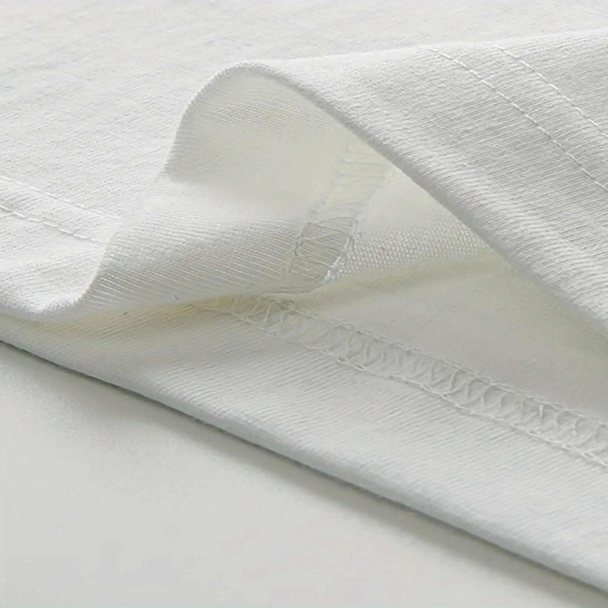 Minimalist Line Art T-Shirt – White Oversized Tee