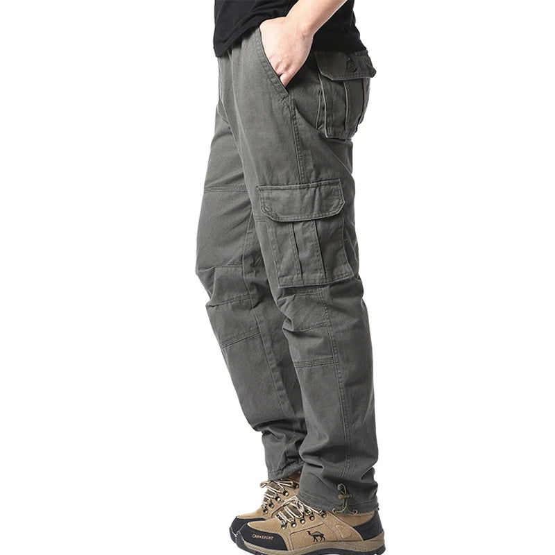 Baggy Tactical Cargo Pants – Multi-Pocket Streetwear