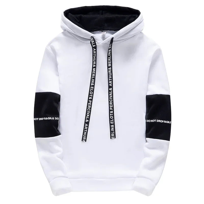 Letter Print Hip Hop Hoodie – Streetwear