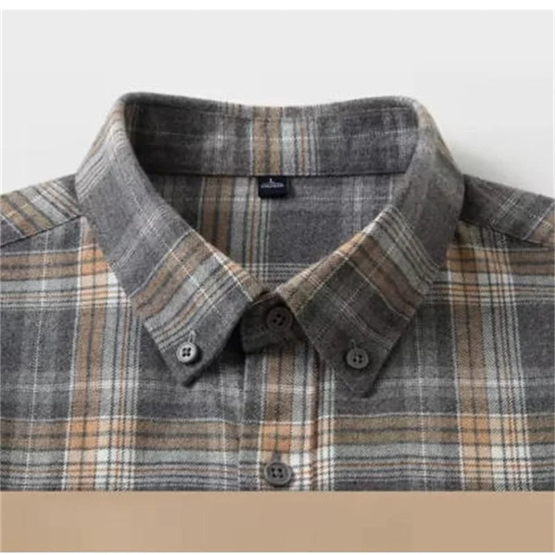 Premium Cotton Flannel Shirt – Plaid Streetwear