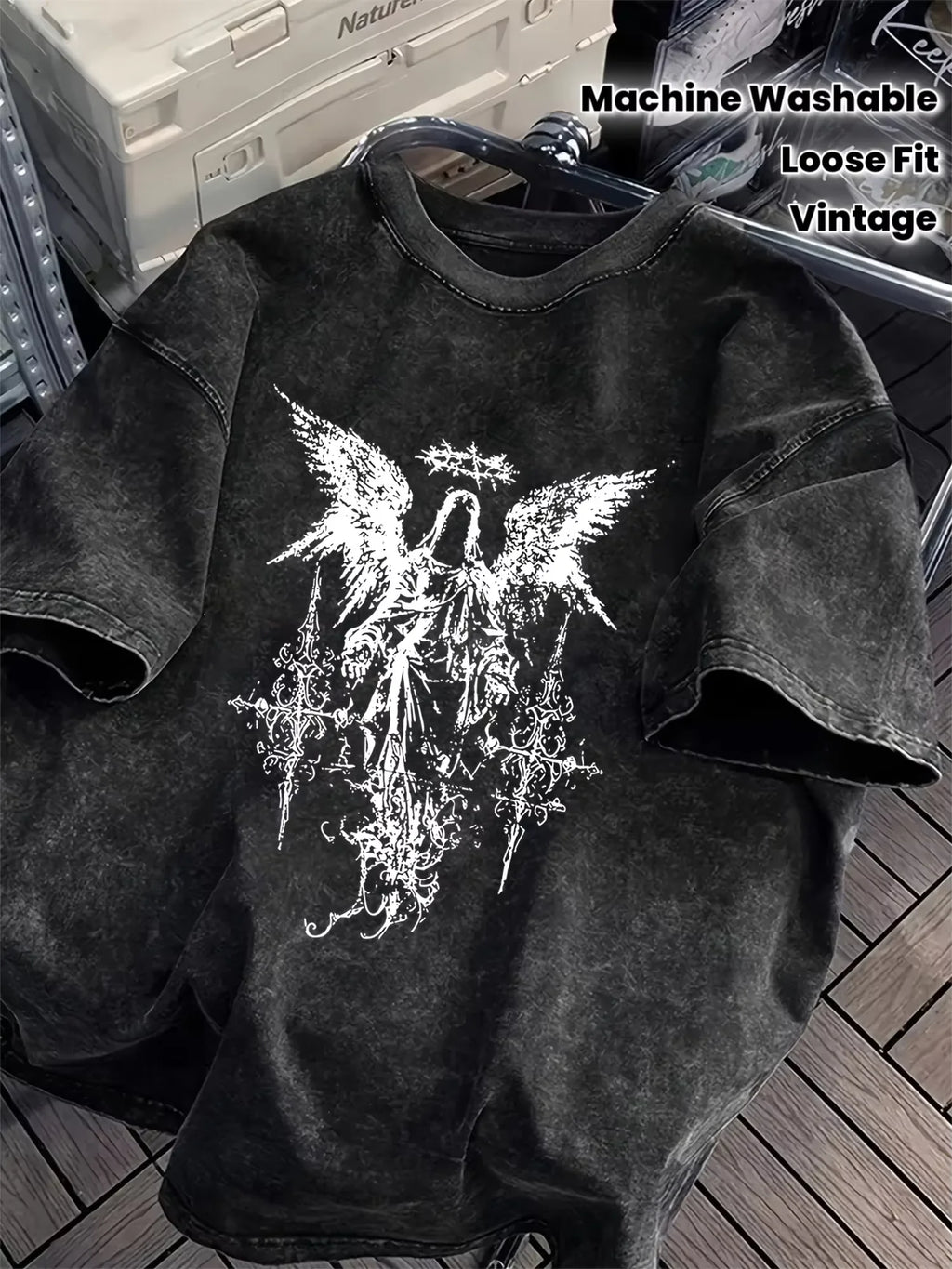 Dark Angel Gothic Heavyweight Tee – Streetwear