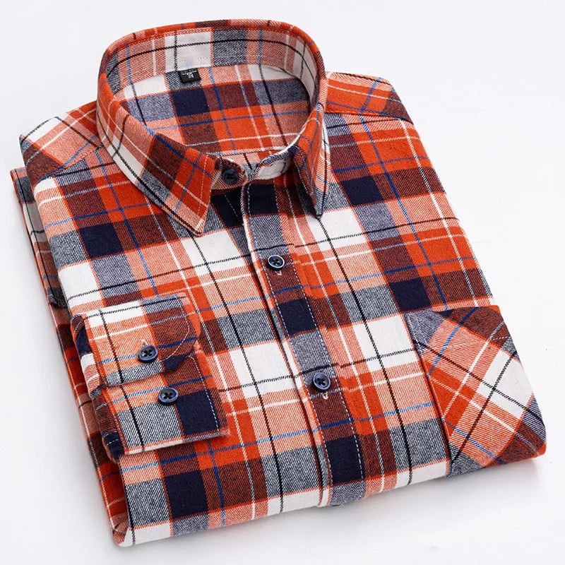 Thick Flannel Plaid Shirt – Oversized Streetwear