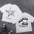 Women's Harajuku Letter Graphic Tee – Y2K Streetwear Oversized Top