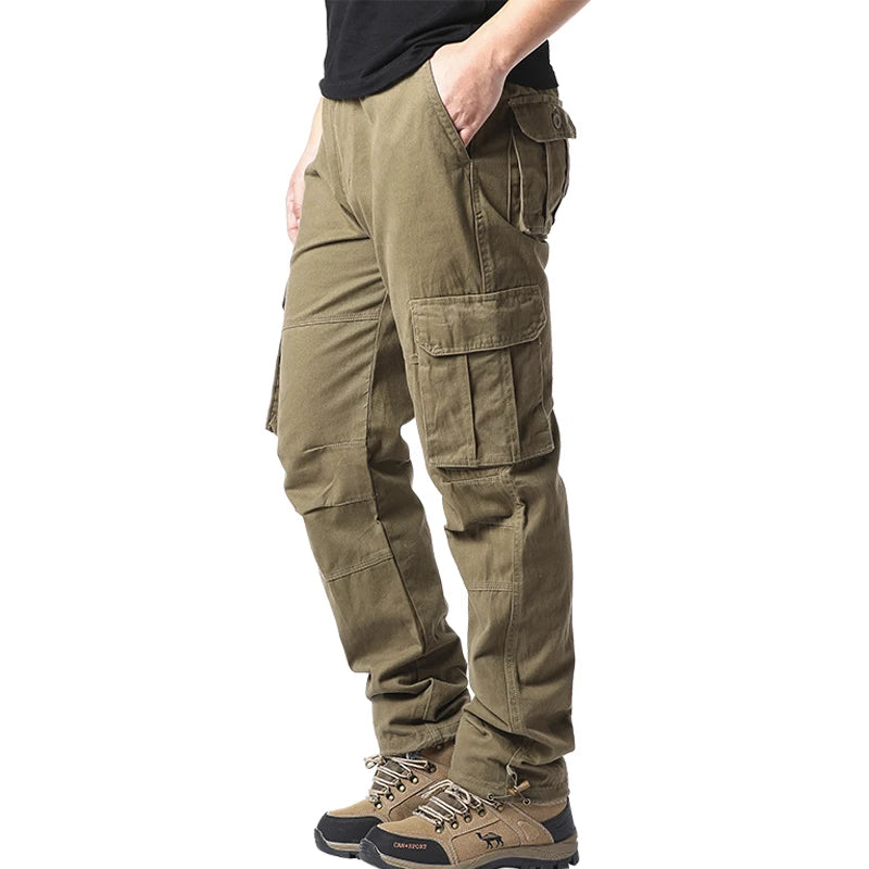 Baggy Tactical Cargo Pants – Multi-Pocket Streetwear