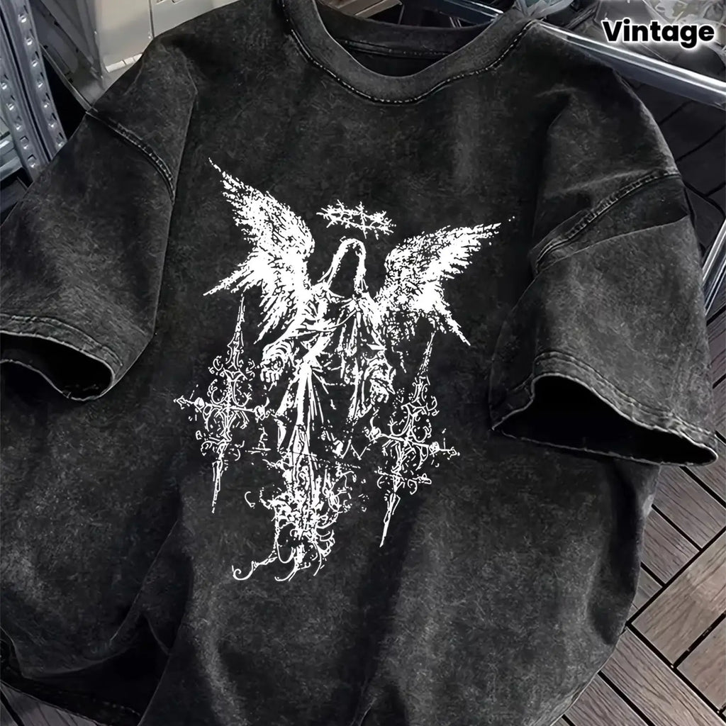 Dark Angel Gothic Heavyweight Tee – Streetwear