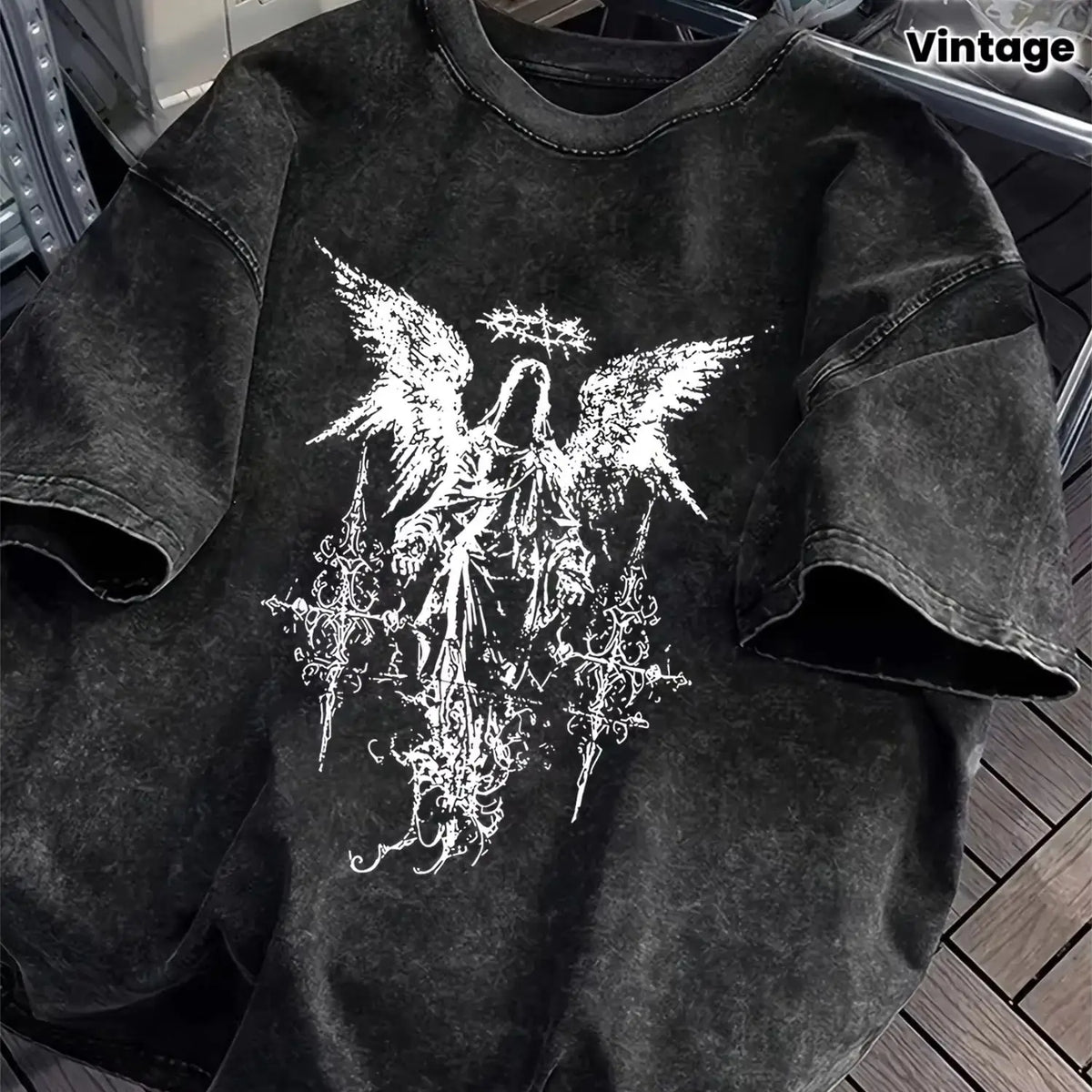 Dark Angel Gothic Heavyweight Tee – Streetwear