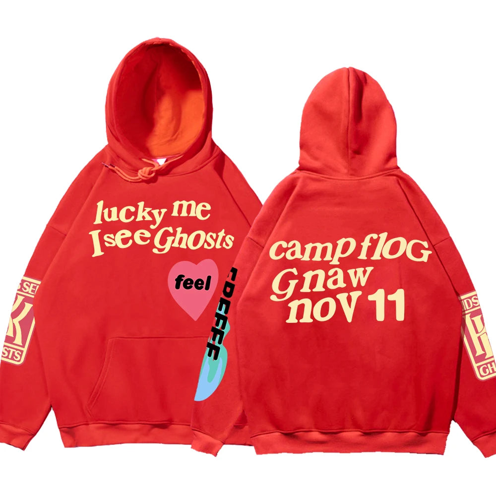 Graffiti Lucky Me Oversized Hoodie - Hip Hop Streetwear