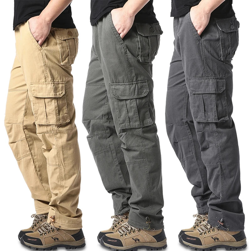 Baggy Tactical Cargo Pants – Multi-Pocket Streetwear