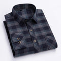 Men's Classic Plaid Shirt – Long Sleeve Checkered Button-Up