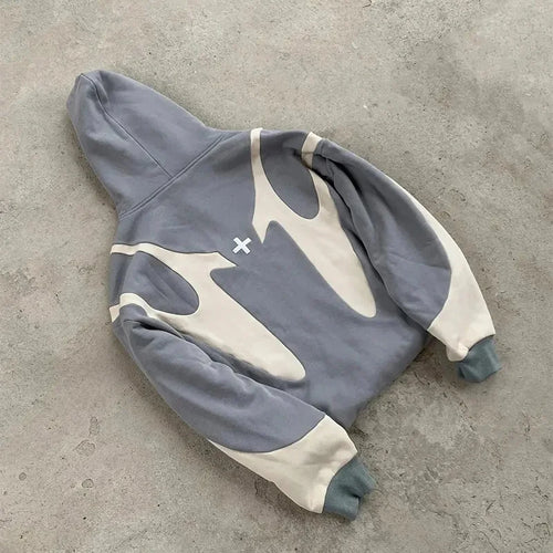 Devil Graphic Zip-Up Hoodie – Y2K Streetwear