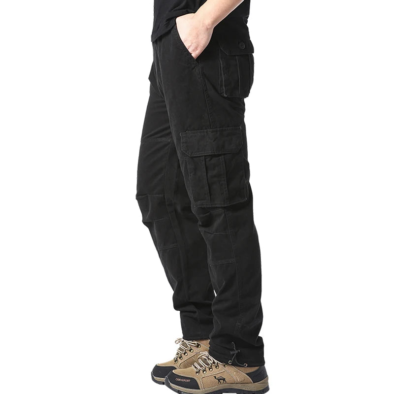 Baggy Tactical Cargo Pants – Multi-Pocket Streetwear
