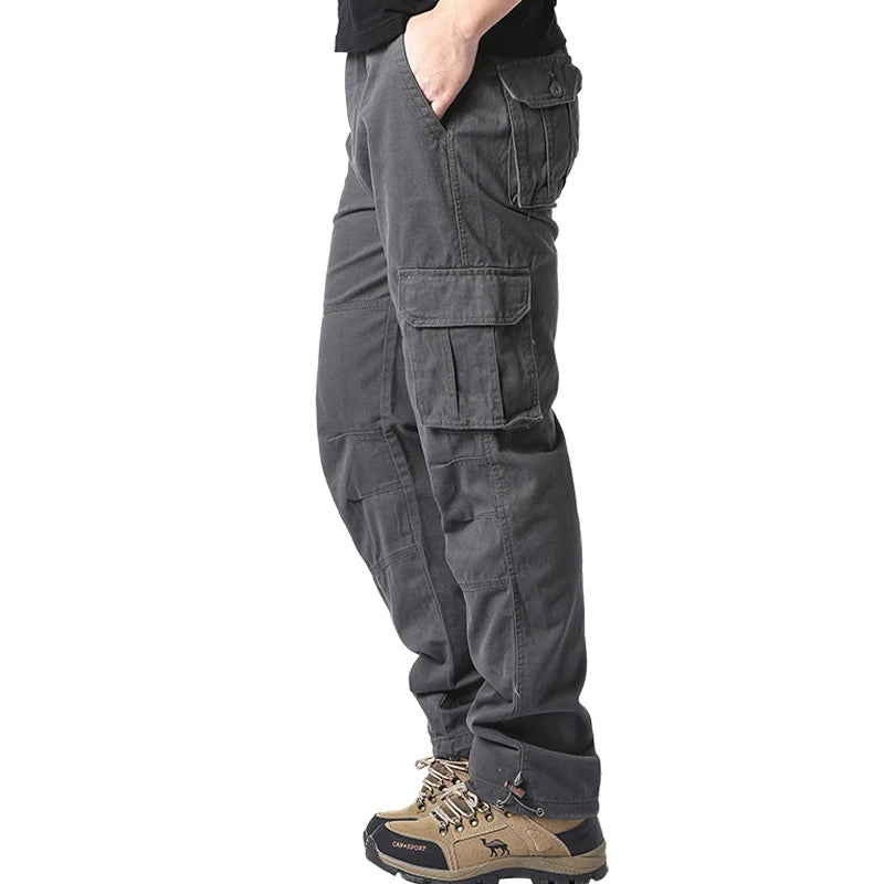 Baggy Tactical Cargo Pants – Multi-Pocket Streetwear