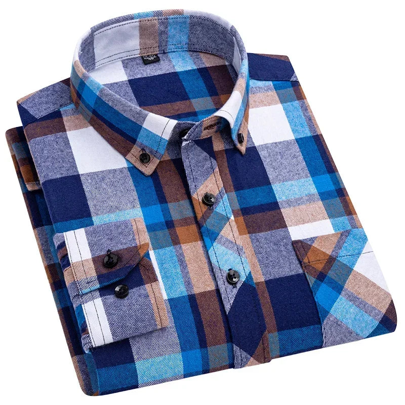 Thick Flannel Plaid Shirt – Oversized Streetwear