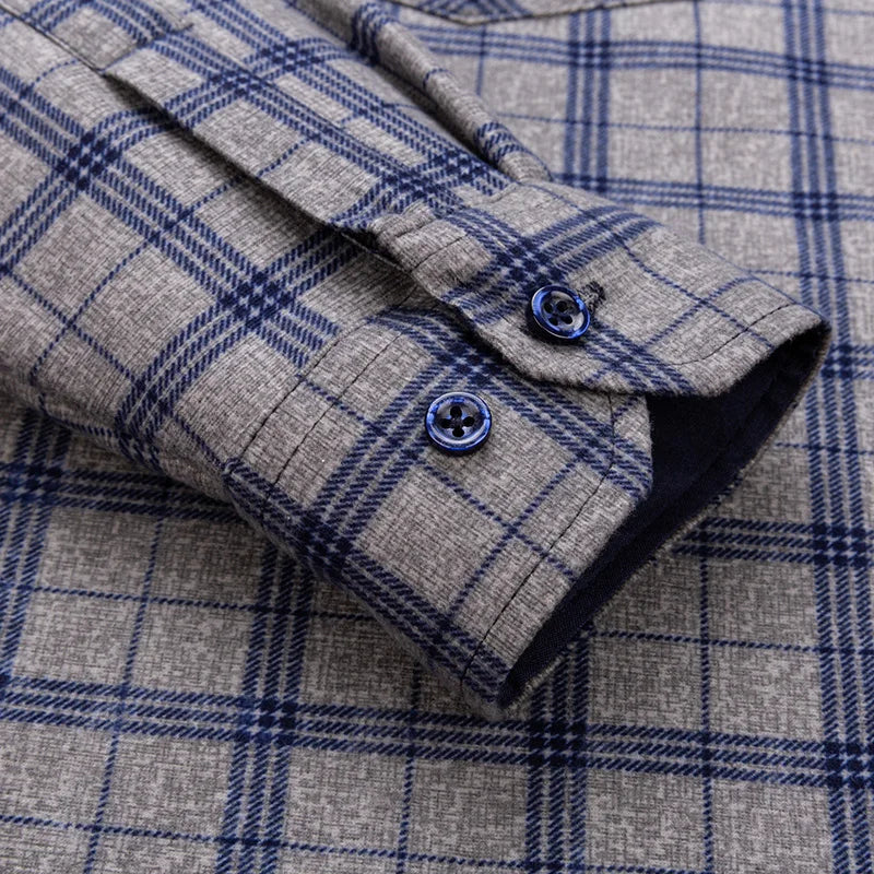 Men's Fleece-Lined Flannel Shirt – Warm Winter Plaid Button-Up