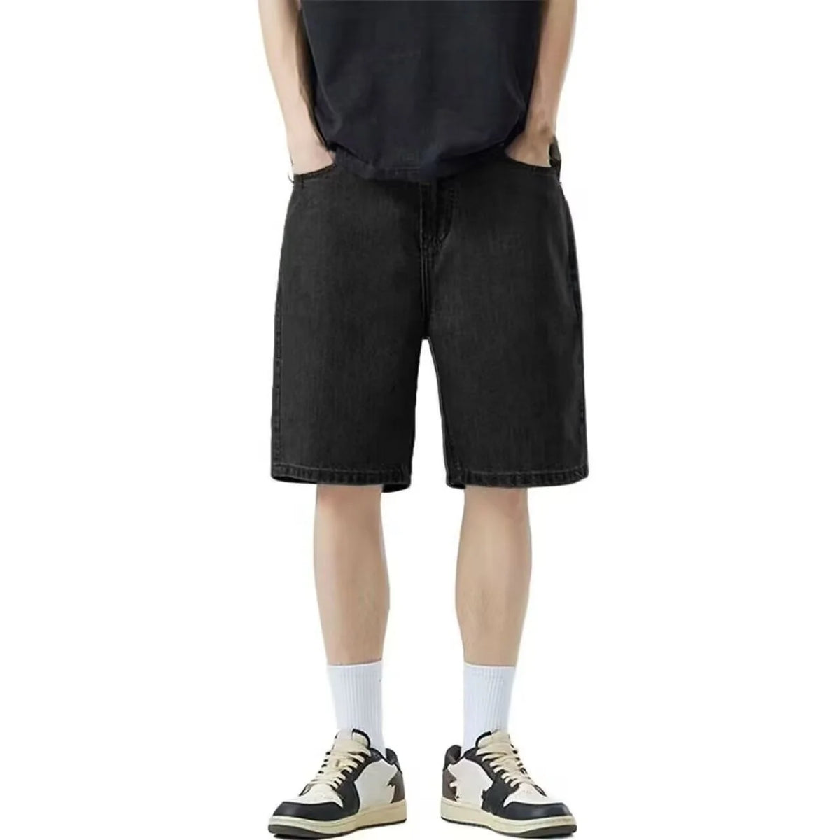 Y2K Baggy Denim Jorts - Wide Leg Jean Shorts