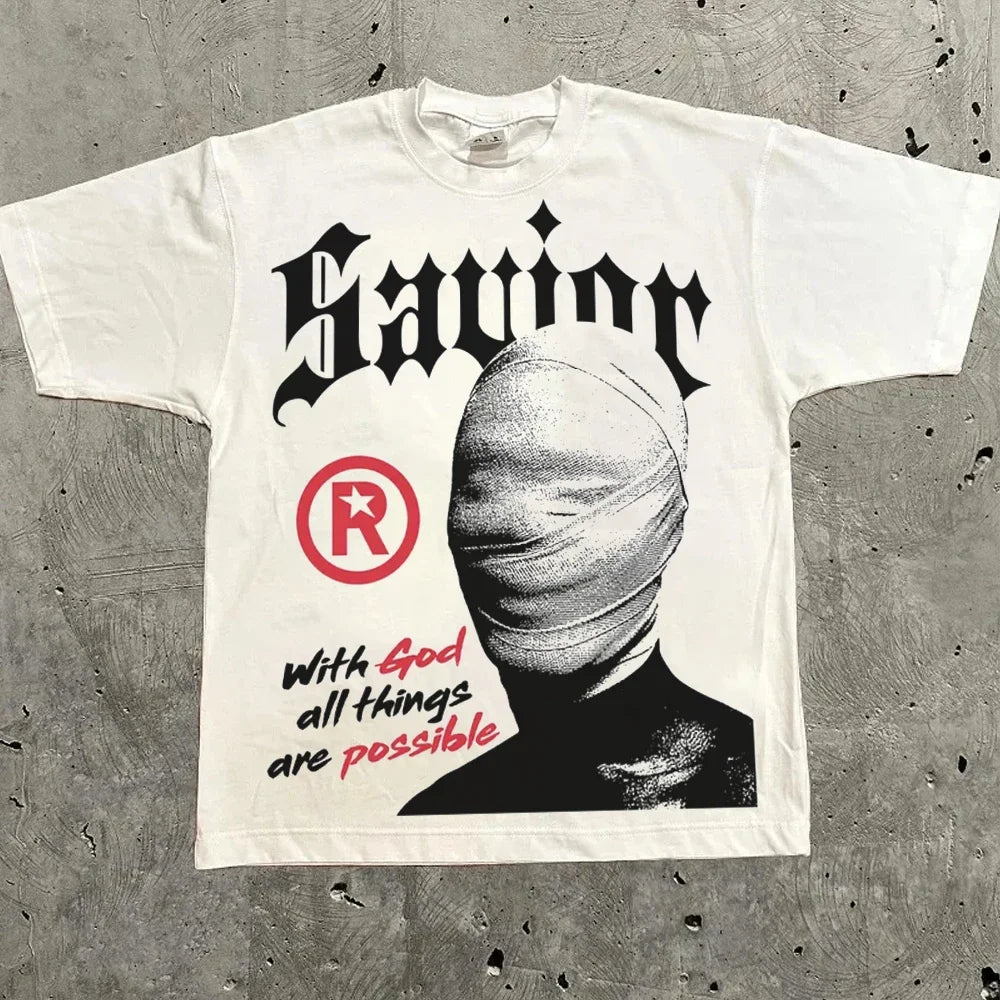 Women's Harajuku Letter Graphic Tee – Y2K Streetwear Oversized Top