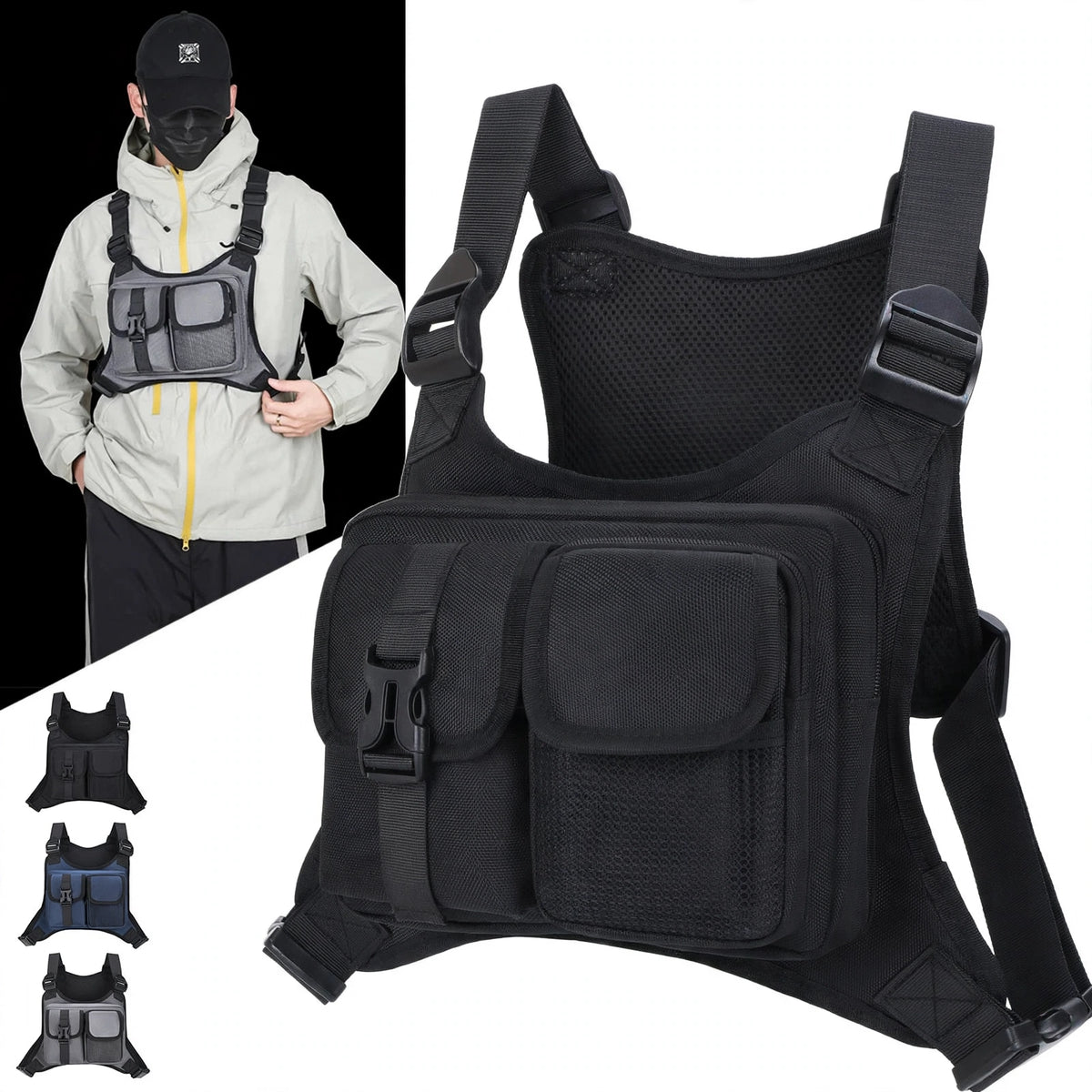 Tactical Chest Rig Bag - Streetwear Harness Vest